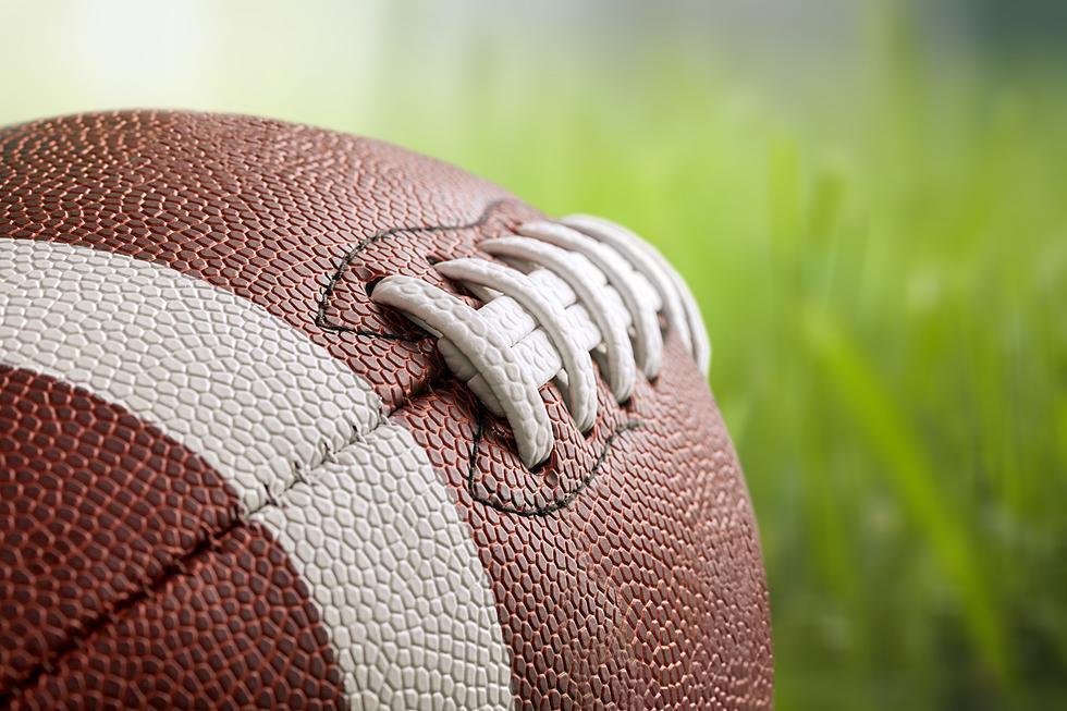 Football in the grass