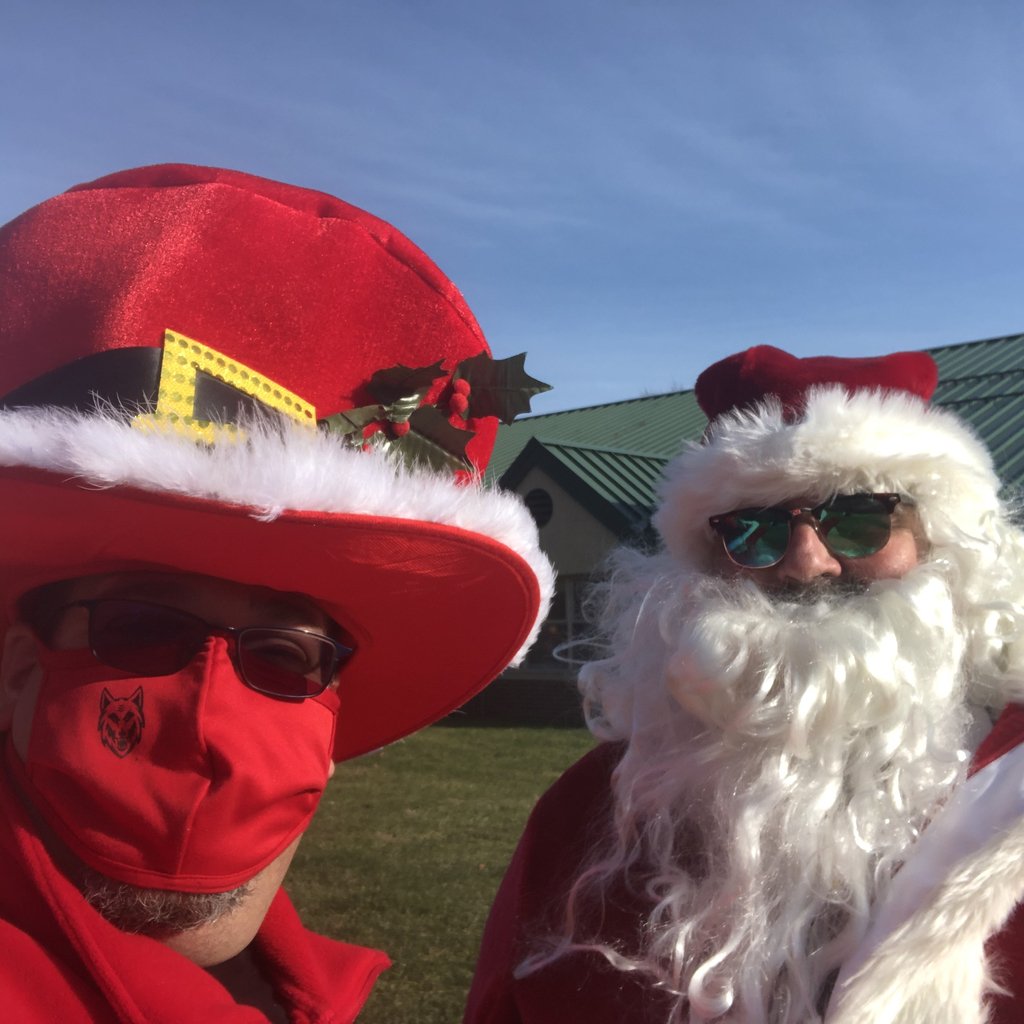 Santa and his helper
