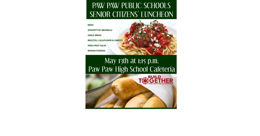Paw Paw Public Schools Senior Citizens' Luncheon