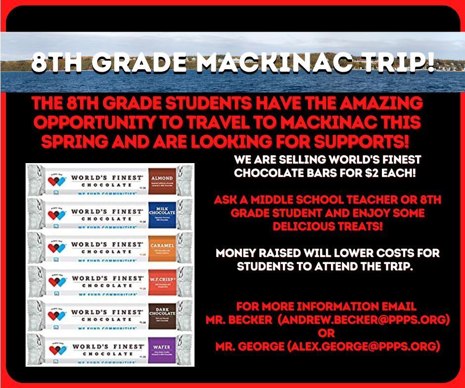 8th Grade Mackinaw Trip 