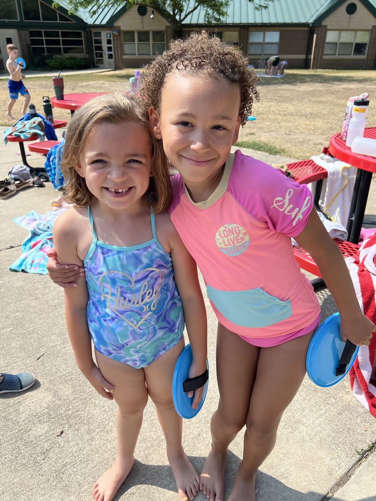 2 girls in bathing suits