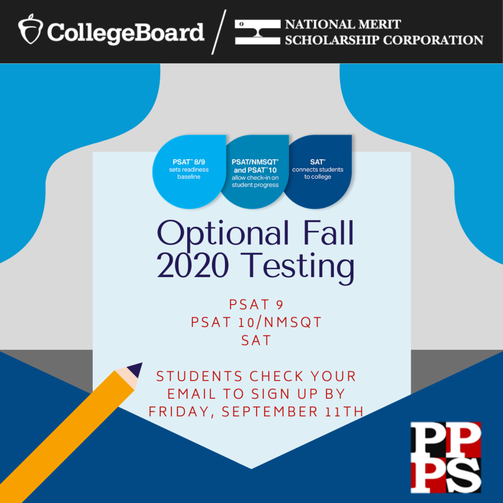 PSAT Sign Up Reminder - students check email