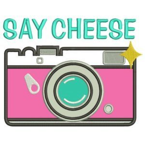 Pink camera Say Cheese